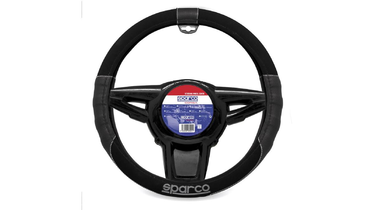 Housse+de+volant+Sparco+Sport+3+Noir+%2F+Gris